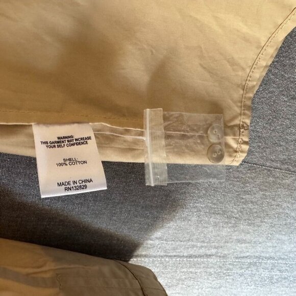 Song of Style Kelso Top 100% Cotton Sand Beige Oversized Button Up Shirt Size S - Picture 13 of 15